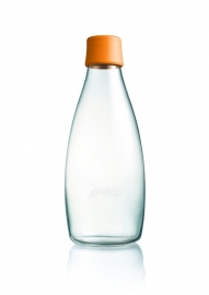 Retap waterfles 800ml met oranje dop