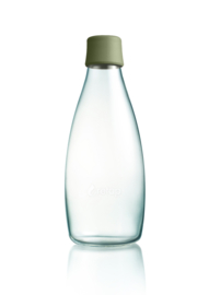 Retap waterfles 800ml met leger groene dop