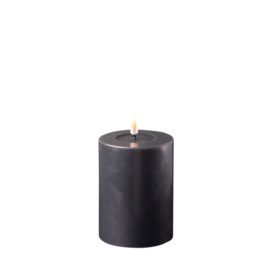 Led Candle 7,5x10cm (REAL FLAME) black