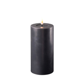 Led Candle 7,5x15cm (REAL FLAME) black
