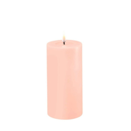 Led Candle 7,5x15cm (REAL FLAME) light pink