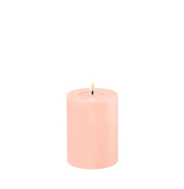 Led Candle 7,5x10cm (REAL FLAME) light pink