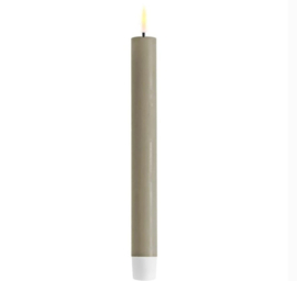 Led Candle Dinner 24cm  (REAL FLAME) sand 2st