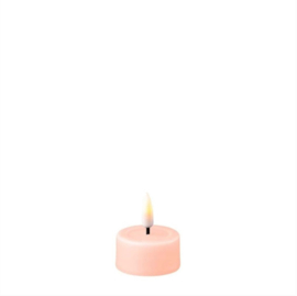 Led Candle Tealight small  (REAL FLAME) light pink 2st