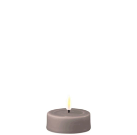 Led Candle Tealight large  (REAL FLAME) grey 2st