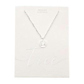 Necklace - Silver-Plated - Tree Of Life