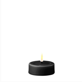 Led Candle Tealight large  (REAL FLAME) black 2st