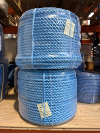 Blaues PP-Seil 3-litzig geschlagen