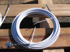 Railing draad PVC omspoten met RVS kern 3*5 mm