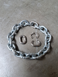 Stainless Quick links in 2 sections for 10 mm chain