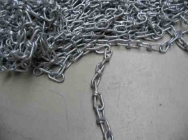 Knotted chain hot dipped galvanised