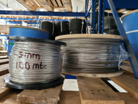 Stainless steel wire rope 5 mm AISI 316
