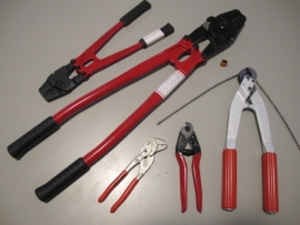 Wire rope cutters and Crimping swage tools