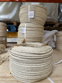 Sisal 3 strengs geslagen 6 mm