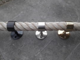 Rope brackets flat middle model stainless steel - Brass - Black