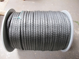 Dyneema seil 12 mm beschichtet Farbe carbon grau