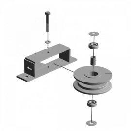 Angle wheel for 10 mm chain diameter 180 mm