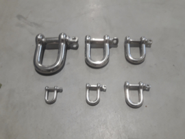 Stainless steel D-shackles