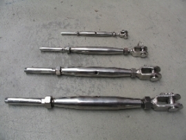 Stainless stud terminal  rigging screw with jaw
