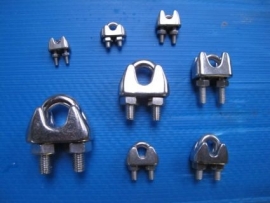 Stainless steel wire rope clips