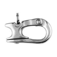 Stainless steel snap closure and rope guide