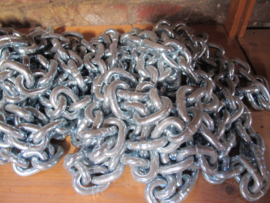 Electro galvanised chain 10 mm short link