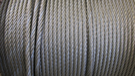 staalkabel lier kabels 14 t/m 24 mm tot 40000 kg