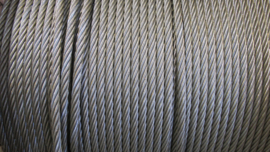 Steel cables for on winch drum