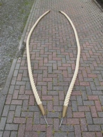 Tauwerkfender Seil 64 mm Creme mit Edelstahldrahtes