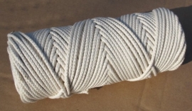 Katoen touw 4 mm gevlochten