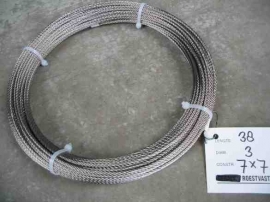 Stainless steel cable construction 7*7