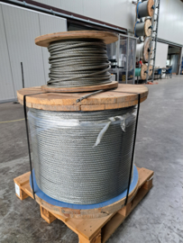 Verzinkte lierkabel met touwkern 12 mm/ 6*36(WS)+FC
