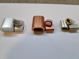 Koperen - aluminium Nicopress persklemmen