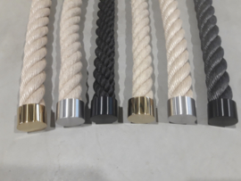End caps for stair rail railing rope - Stainless steel - Brass - Black