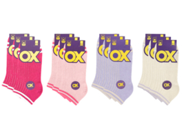 12 paar Dames sneakersokken - Soft Mix - Stripe