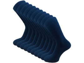 10 paar SQOTTON® Werk- en Sportsokken - Marineblauw