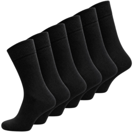 6 paar Heren Thermosokken - SQOTTON® - Zwart