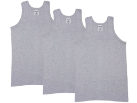 3 stuks onderhemd - SQOTTON® - King size - Grijs - 4XL/5XL