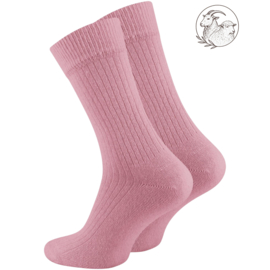 2 paar Merinowollen sokken met Kasjmier - Roze