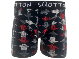 Boxershort - SQOTTON® - Arrow - Zwart
