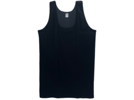Onderhemd - SQOTTON® - King size - Zwart - 4XL/5XL