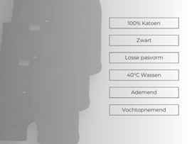 3-Pack Katoenen heren boxershorts - Losse pasvorm - Zwart