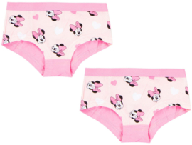2 Pack Meisjes hipsters - Minnie Mouse - Roze