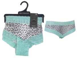 Dames Hipster - kant - leopard - mint