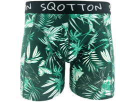 Boxershort - SQOTTON® - Jungle - Groen/Wit
