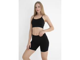 Dames Korte Sportbroek WOOSTER® - Shape & Liftend Effect - Zwart