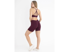 Sportbeha met gekruiste bandjes - WOOSTER® - Bordeaux