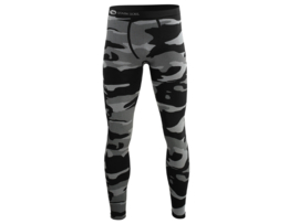 Heren thermo onderbroek - Lang - Camouflage Zwart