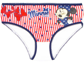 3 Pack Meisjes slips - Minnie Mouse - Marineblauw-Rood/streep-Rood