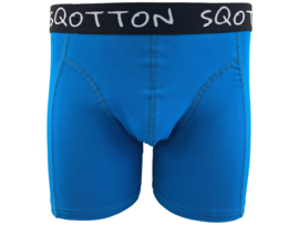 Boxershort - SQOTTON® - Basic - Aqua Blauw